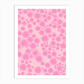 Daisy Garden | 04 - Pink Art Print