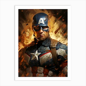 Captain America 33 Art Print