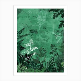 Grunge Jungle Background Art Print
