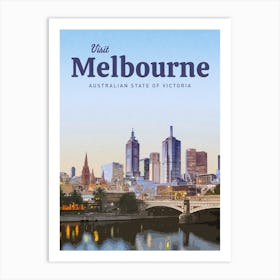 Melbourne Australia Art Print