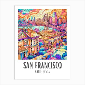 San Francisco Vintage Art Print