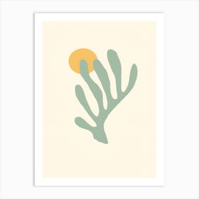 Coral Leaf Art Print