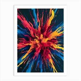 Explosion Of Colors Art Print