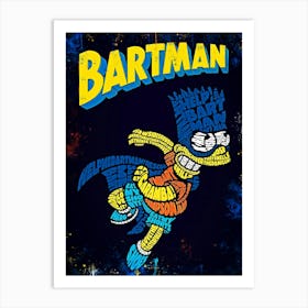 Bartman simpsons Art Print