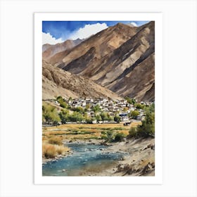 Ladakh Numbra Valley Art Print