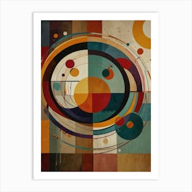 Abstract Circles Canvas Print 4 Art Print