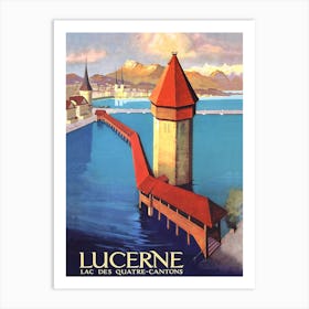 Lucerne And The Lake Of Four Cantons, Switzerland Art Print