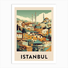 Istanbul 2 Vintage Travel Poster Art Print