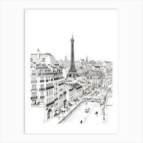 Paris Eiffel Tower Art Print