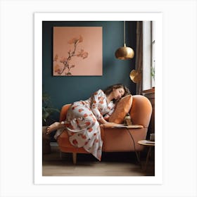 Sleeping Woman Art Print