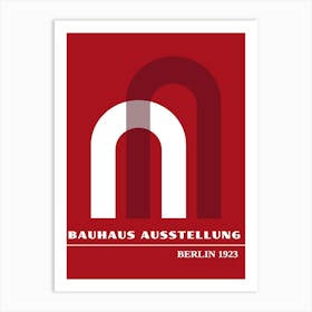 Bauhaus Red Exhibition 2 Art Print