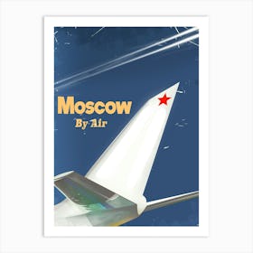 Moscow By Air Art Print