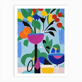 Fruit And Flowers Art Print