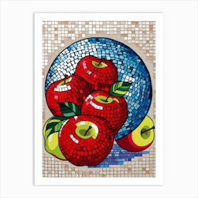 Mosaic Apples Art Print