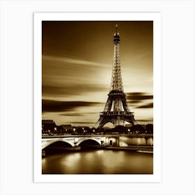 Eiffel Tower In Paris 2 Art Print