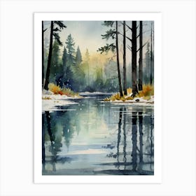 Winter In The Woods 4 Art Print