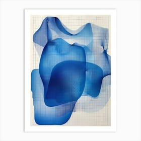 Abstract Blue 1 Art Print