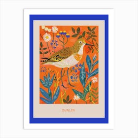 Spring Birds Poster Dunlin 2 Art Print