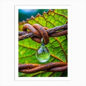 Dewdrop Prisms Explore The World Of Refraction An Art Print