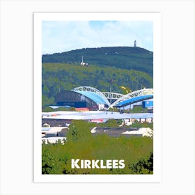 Kirklees, Huddersfield, Stadium, Football, Art, Soccer, Wall Print, Art Print Art Print