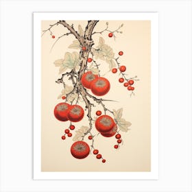 Ume Japanese Plum 2 Vintage Japanese Botanical Art Print