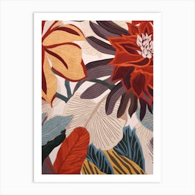 Fall Botanicals Amaryllis 4 Art Print