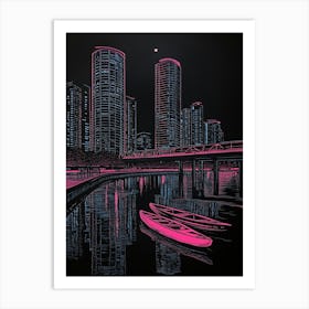 Pink City Art Print