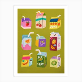 Juice Boxes Art Print