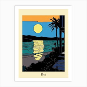 Poster Of Minimal Design Style Of Bali, Indonesia 4 Art Print