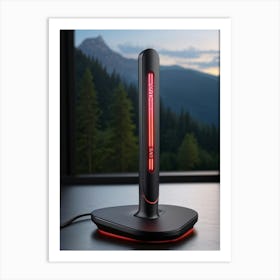 3d Computer Pointer With An Ergonomic Design Emitting A Soft Glow Click Icon With A Raised Rubberi (1) Art Print