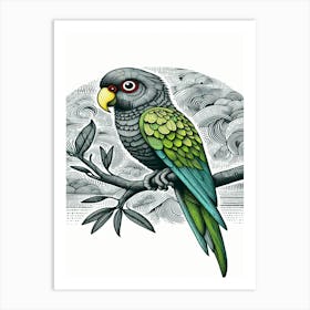 Rascal Parrot Art Print