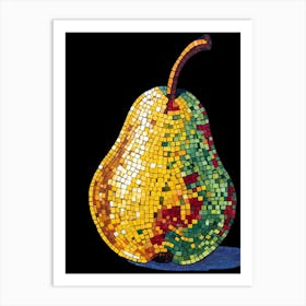 Mosaic Pear Art Print