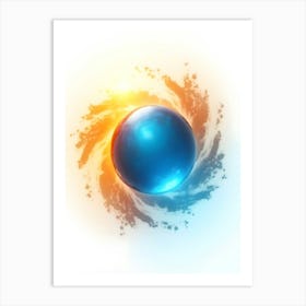 Blue Sphere Affiche