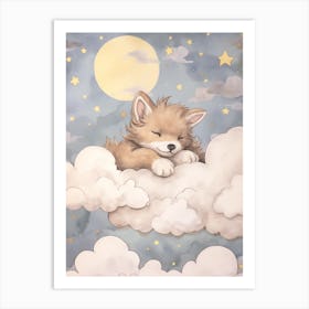 Sleeping Baby Wolf 5 Art Print