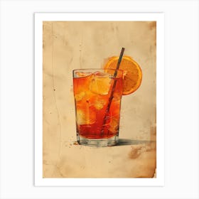 Tequila Cocktail Art Print