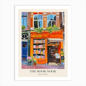 Amsterdam Book Nook Bookshop 2 Poster Art Print