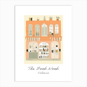 Valencia The Book Nook Pastel Colours 1 Poster Art Print