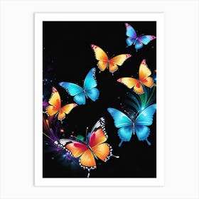 Butterflies In The Sky 49 Art Print