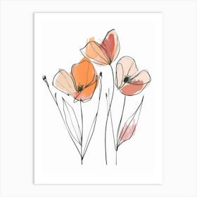 Watercolor Flowers 57 Art Print