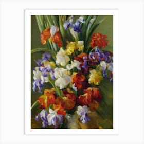 Iris Painting 3 Flower Art Print