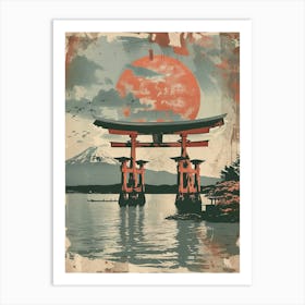 Miyajima Island Mid Century Modern 1 Art Print