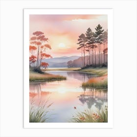 Watercolor Landscape Art Print (3) Art Print