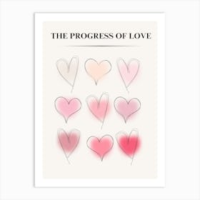 Progress Of Love Art Print