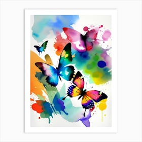 Colorful Butterflies 195 Art Print