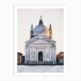 Winter In Venice The Church Of Redentore Art Print