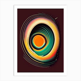 Wormhole 1 Vintage Sketch Space Art Print