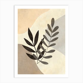 Leaf And A Flower Art Print