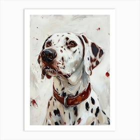 Dalmatian Acrylic Painting 6 Art Print