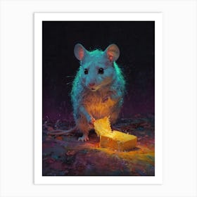 Mouse In The Dark Art Print