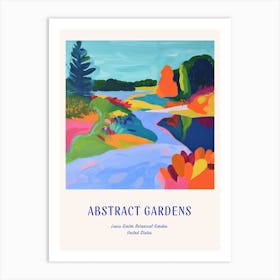 Colourful Gardens Lewis Ginter Botanical Garden Usa 2 Blue Poster Art Print